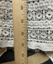 Load image into Gallery viewer, UMGEE Sweater Womens Small Beige Lagenlook Tunic Cardigan Crochet Lace Ladies