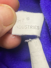 Load image into Gallery viewer, North Coast Sweater Adult Medium Black Purple 1/4 Zip Collared Tattoo Artsy Mens