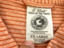 Load image into Gallery viewer, G-Unit Shirt Adult 2XL Orange Button Up Tools of the Trade Pocket 50 Cent Mens