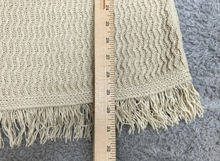 Load image into Gallery viewer, J Jill Sweater Womens Medium Oatmeal Tunic Oversized Fringe Hem Open Knit Ladies