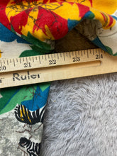 Load image into Gallery viewer, Zebra Shirt Adult Large Multicolor Button Up Flower AOP Hawaiian Handmade Mens