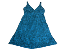 Load image into Gallery viewer, Prana Dress Womens Small Blue June Lake A-Line Flare Sundress Cross Back Ladies