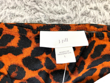 Load image into Gallery viewer, J Jill Shirt Womens Large Brown Black Leopard Square Neck Blouse MSRP $89 NWT
