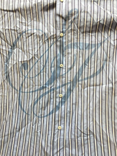 Load image into Gallery viewer, Sean John Shirt Adult 3XL XXXL Blue White Striped Button Up Casual Dress Mens