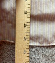 Load image into Gallery viewer, Halston Shirt Adult Large Lavender Tan Button Up Striped Hi Low Chest Pocket Men