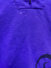 Load image into Gallery viewer, North Coast Sweater Adult Medium Black Purple 1/4 Zip Collared Tattoo Artsy Mens