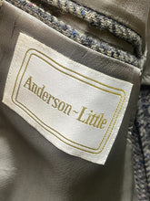 Load image into Gallery viewer, Anderson Little Sport Coat Mens Large Tweed Houndstooth Wool USA Suit Blazer