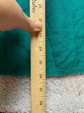 Load image into Gallery viewer, Max Studio Shirt Womens Medium Teal Green Lace Trim Embroidered Oversized Boho