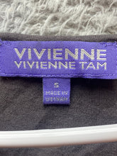Load image into Gallery viewer, Vivienne Vivienne Tam Shirt Womens Small Charcoal Gray Tank Scoop Sequins Boho