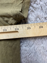 Load image into Gallery viewer, Lauren Ralph Lauren Shirt Womens 1X Olive Green Tasseled Boho Boxy Blouse Plus