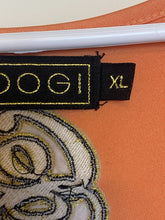 Load image into Gallery viewer, Coogi Dress Womens Extra Large Peach Summer Floral Long Maxi Spandex Halter Boho