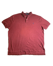 Load image into Gallery viewer, Ralph Lauren Shirt Adult 2XL XXL Maroon Preppy Blue Pony Casual Golf Polo Mens