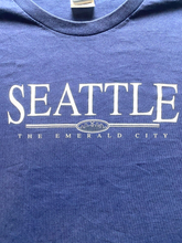 Load image into Gallery viewer, Vintage Seattle The Emerald City Shirt Adult 2XL XXL Navy Blue Streetwear Mens