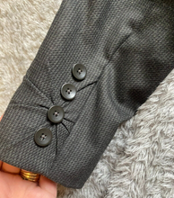 Load image into Gallery viewer, Body By Victoria Suit Jacket Women 8 Medium Charcoal Gray Single Breasted Blazer