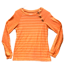 Load image into Gallery viewer, The North Face Shirt Womens Small Peach Stripes Buttons California Heritage