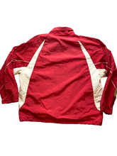 Load image into Gallery viewer, VTG City Football Jacket Adult Extra Large Red Ivory Sporty Windbreaker 70s Mens