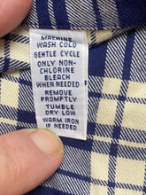 Load image into Gallery viewer, Ralph Lauren Shirt Adult Extra Large Beige Navy Plaid Button Up Blue Pony Mens