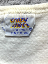 Load image into Gallery viewer, VTG Crazy Shirts Womens One Size White Hawaiian Floral Art Artsy Single Stitch