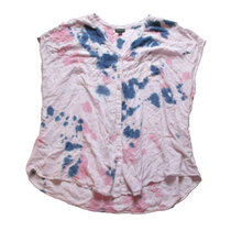 Load image into Gallery viewer, Torrid Shirt Womens 2 2X Button Up Tie Dye Blouse Casual Sleeveless Plus Ladies