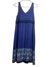 Load image into Gallery viewer, Athleta Dress Womens 2XS XXS Blue Santorini Boho Tank Flared Modal Spandex Lady