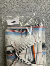 Load image into Gallery viewer, Enyce Clothing Co Shirt Adult 2XL White Black Blue Striped Button Up Casual Mens