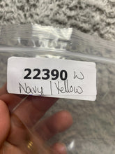 Load image into Gallery viewer, Boden Sweater Womens Small Navy Yellow Cashmere Stripes Button Up Cardigan Lady