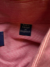 Load image into Gallery viewer, Tommy Hilfiger Shirt Adult Medium 15.5 Red White Stripes Button Up Dress Mens