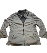 Load image into Gallery viewer, Weather Tamer Jacket Adult Extra Large Black Gray Full Zip Reversable Mens