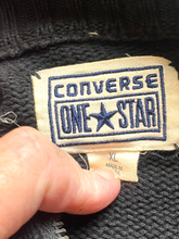 Load image into Gallery viewer, Converse One Star Jacket Adult Extra Large Black Full Zip Knit Mock Neck Mens