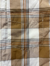 Load image into Gallery viewer, The North Face Shirt Adult Large Tan Plaid Button Up Collared Casual Indie Mens