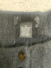 Load image into Gallery viewer, Lambswool Sweater Womens Medium Black Oversized Angora Nylon Outerwear Ladies