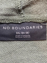 Load image into Gallery viewer, No Boundaries Shirt Adult 3XL XXXL Army Green Art Artsy Naturecore Hoodie Mens