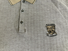 Load image into Gallery viewer, Sharkey & White Shirt Adult Large Gray Old Course Golf Polo St Andrews Scotland
