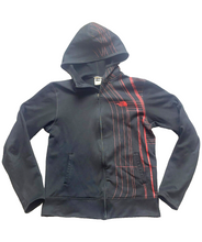 Load image into Gallery viewer, The North Face Jacket Adult Small Full Zip Hoodie Stripes Fleece Thumbhole Mens