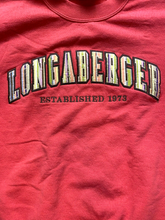 Load image into Gallery viewer, Longaberger Homestead Sweatshirt Adult Small Red Plaid Logo Oversized Pullover
