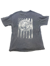 Load image into Gallery viewer, Chris Kyle Frog Foundation Shirt Adult Large Black USA Flag American Sniper Mens