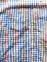 Load image into Gallery viewer, UNTUCKit Shirt Adult Large Blue Pink Grid Checkered Button Up Wrinkle Free Mens