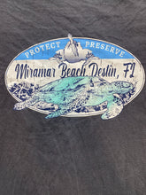 Load image into Gallery viewer, Miramar Beach Destin Shirt Adult Large Slate Gray Sea Turtle US Vintage Mens