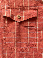Load image into Gallery viewer, Roper Shirt Adult Extra Large Linen Blend Western Rodeo Flip Cuffs Contrast Mens
