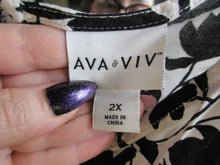 Load image into Gallery viewer, Ava & Vivi Dress Womens 2X Sleeveless Maxi Allover Print Floral Rayon Plus Lady