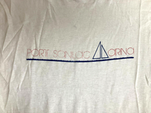 Load image into Gallery viewer, VTG Port Sanilac Arina Shirt Womens Medium White Single Stitch Marina Sailing