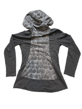 Load image into Gallery viewer, Prana Sweatshirt Womens Small Charcoal Gray Cardigan Hoodie Graceful Wrap Ladies