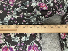Load image into Gallery viewer, Lane Bryant Shirt Womens 22 Black Purple AOP Flower Boho Blouse Tunic Plus Lady