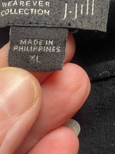 Load image into Gallery viewer, J Jill Dress Womens Extra Large Black Jersey Rayon Spandex Boxy Stretch Ladies