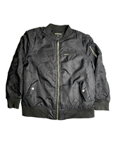 Load image into Gallery viewer, Members Only Jacket Adult 18 Black Zip Up Windbreaker Lined Quilted Pockets Mens