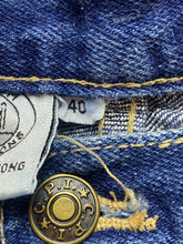 Load image into Gallery viewer, CPI Projections Jeans Womens 40x25 Blue Denim Ankle Slit Capri Tapered Ladies