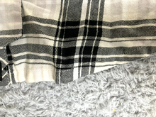 Load image into Gallery viewer, Ecko Red Shirt Women Medium Black White Plaid Button Up Tunic Rhino Brand Blouse