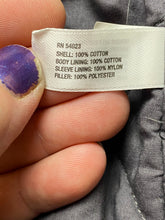 Load image into Gallery viewer, GAP Jacket Womens Medium Gray Double Breasted Nylon Lined Quilted Belted Nylon