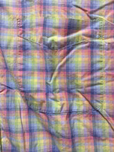 Load image into Gallery viewer, Alan Flusser Shirt Adult 2XL Rainbow Plaid Button Up Embroidered Logo Casual Men