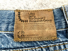 Load image into Gallery viewer, LRG LR Geans Jeans Adult 42x31.5 Whiskered Straight Leg Outdoor Baggy Denim Mens